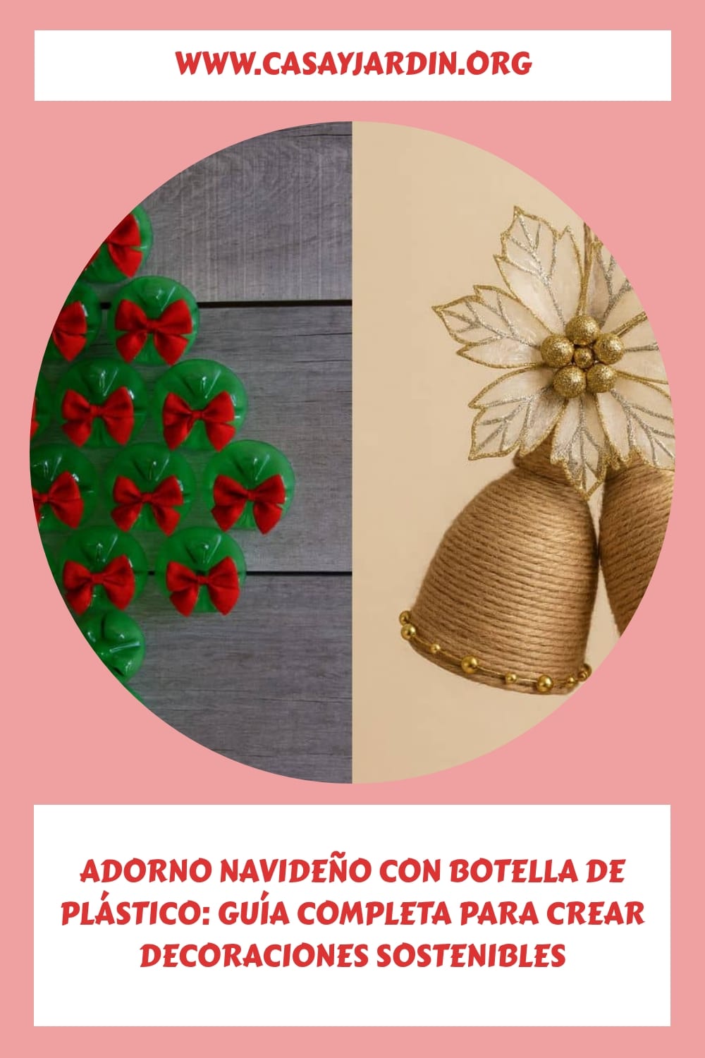 Adorno navideno con botella de plastico Guia completa para crear decoraciones sostenibles generated pin 12715