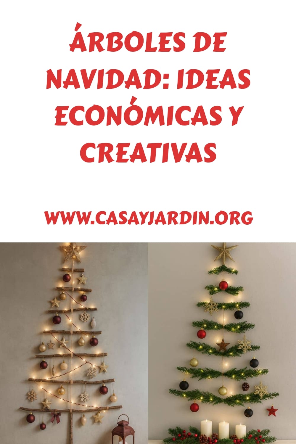 Arboles de Navidad Ideas economicas y creativas generated pin 12889