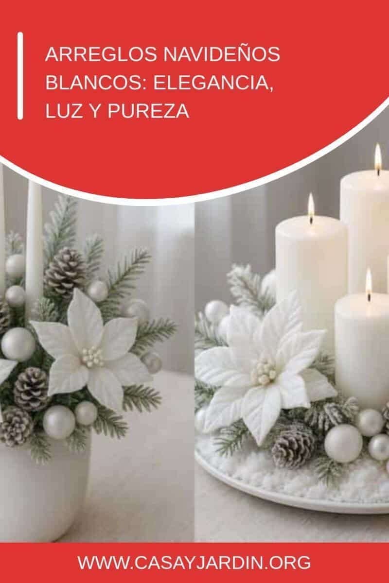 Arreglos Navidenos Blancos Elegancia Luz y Pureza generated pin 12978