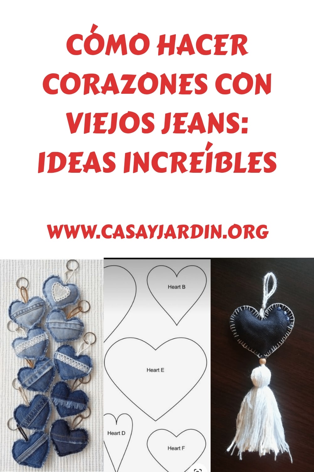 Como hacer corazones con viejos jeans ideas increibles generated pin 12581