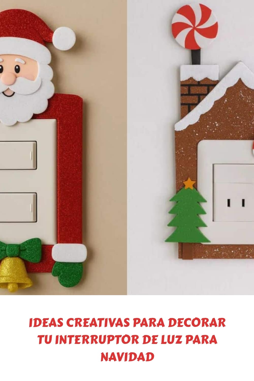 Ideas creativas para decorar tu interruptor de luz para Navidad generated pin 12905