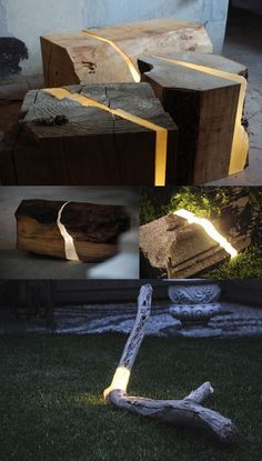 Ideas troncos iluminados 9