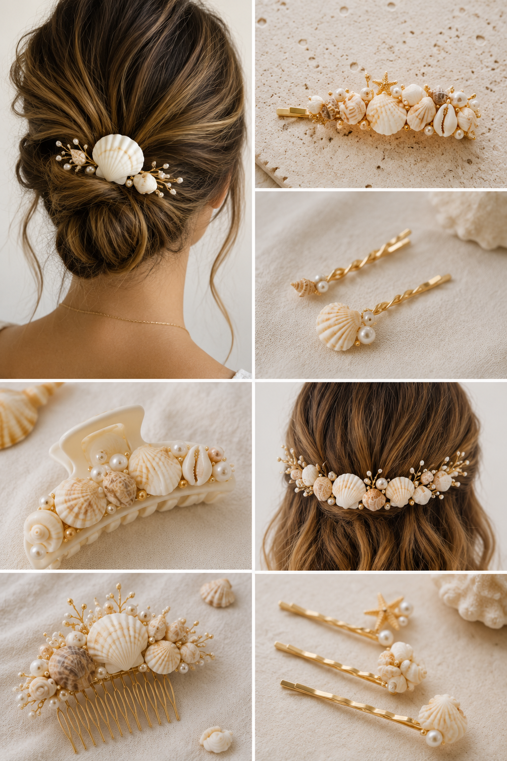 Accesorios para el pelo hechos con conchitas de mar: ideas bonitas y fáciles Accesorios para el pelo hechos con conchitas de mar: ideas bonitas y fáciles accesorios para el pelo hechos con conchitas de mar 4