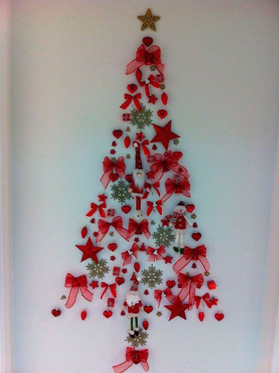 arboles de navidad montados en la pared 4