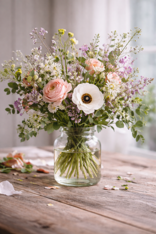 Arreglos florales de primavera: cómo transformar tu casa con flores frescas y naturales arreglos florales de primavera 6 scaled