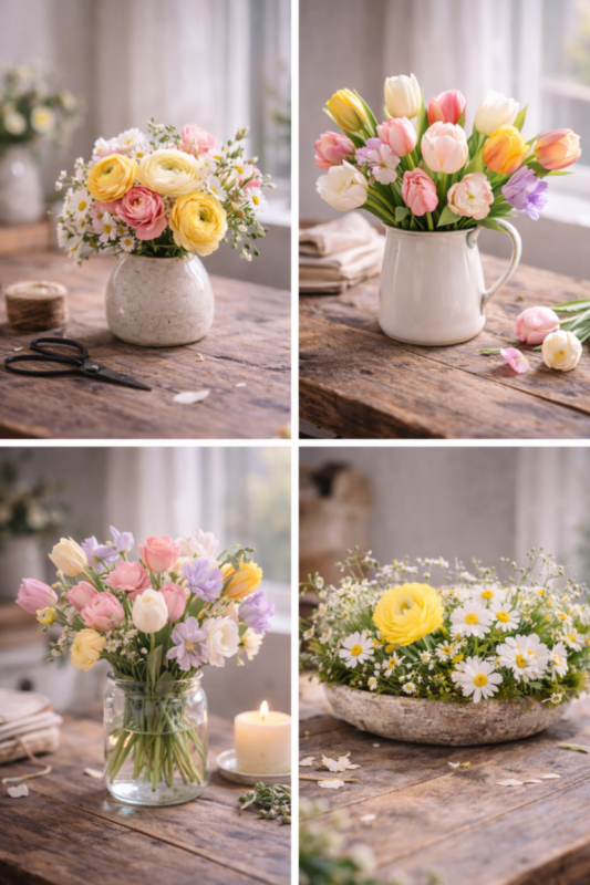 Arreglos florales de primavera: cómo transformar tu casa con flores frescas y naturales arreglos florales de primavera 8 scaled
