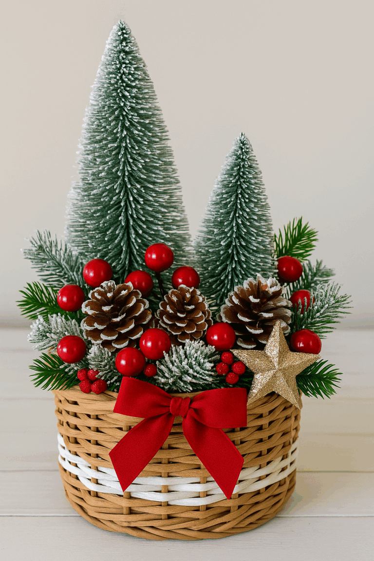 arreglos originales de cestas navidenas ideas 7
