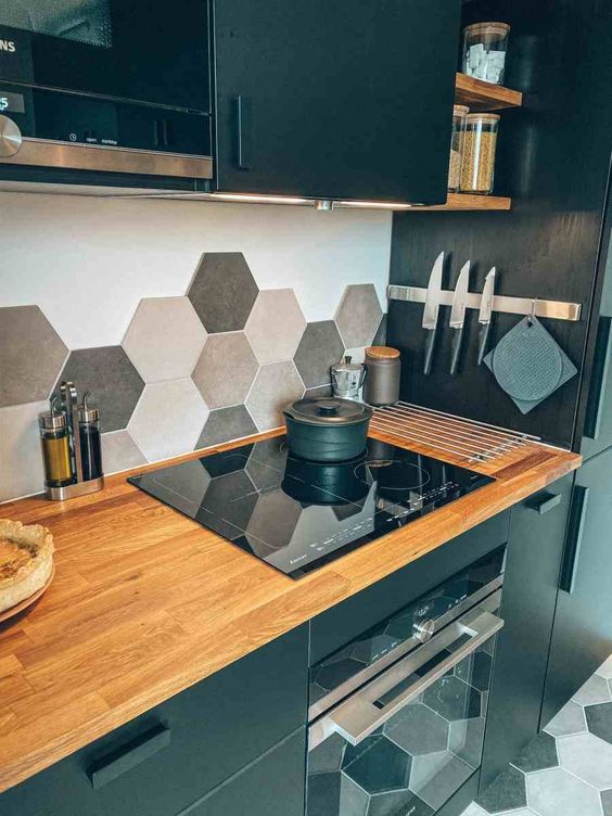 azulejos hexagonales en cocinas 2