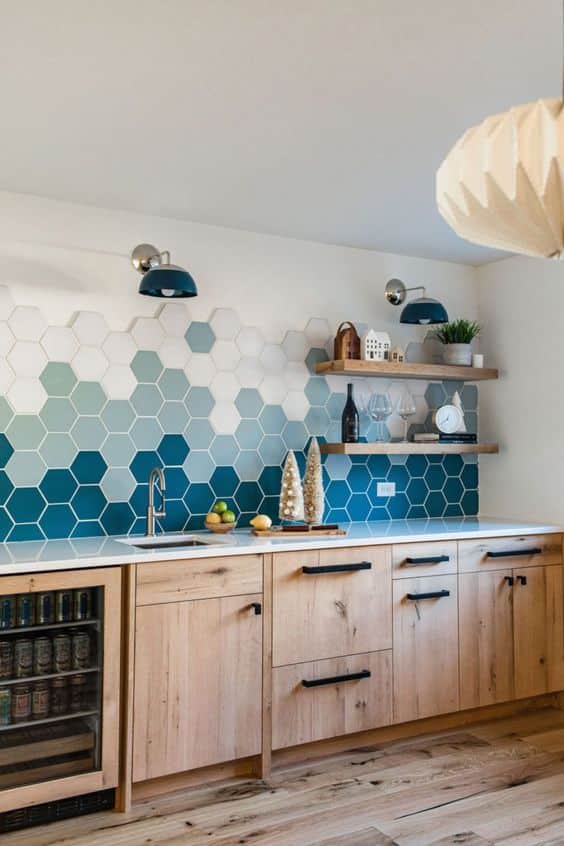 azulejos hexagonales en cocinas 4