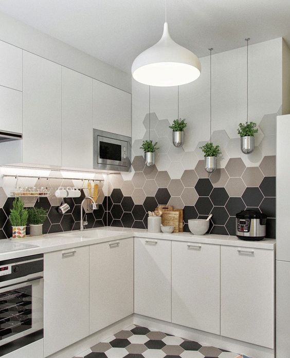 azulejos hexagonales en cocinas 8
