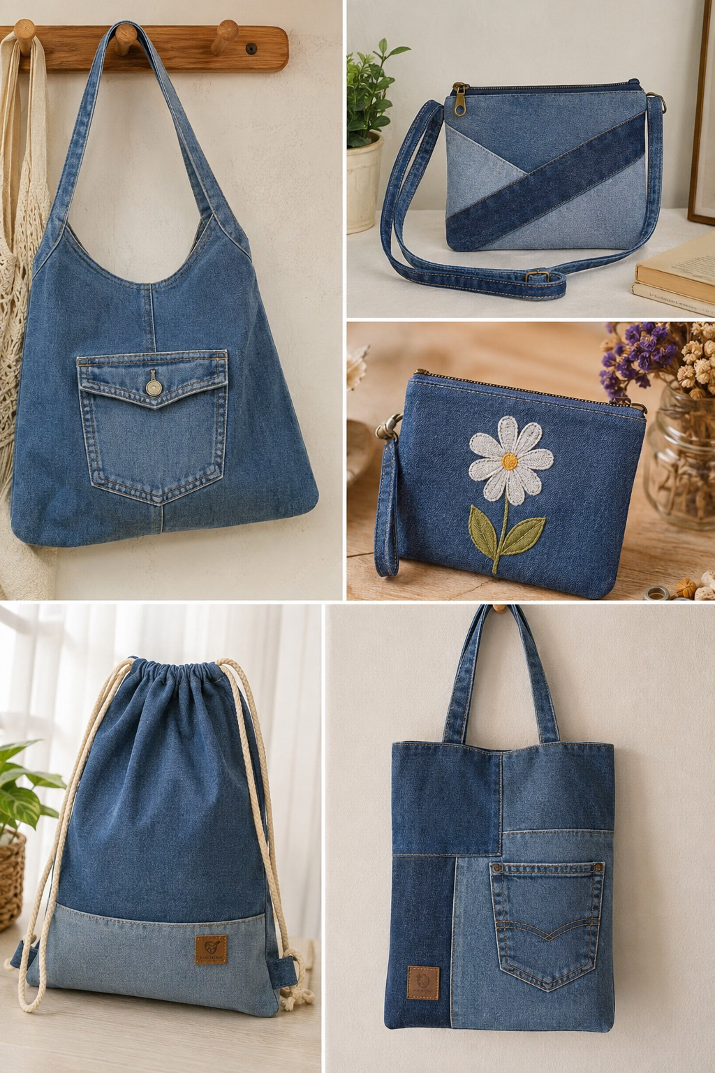 Bolsitos hechos con jeans: Ideas fáciles y originales Bolsitos hechos con jeans: Ideas fáciles y originales bolsitos hechos con jeans 1