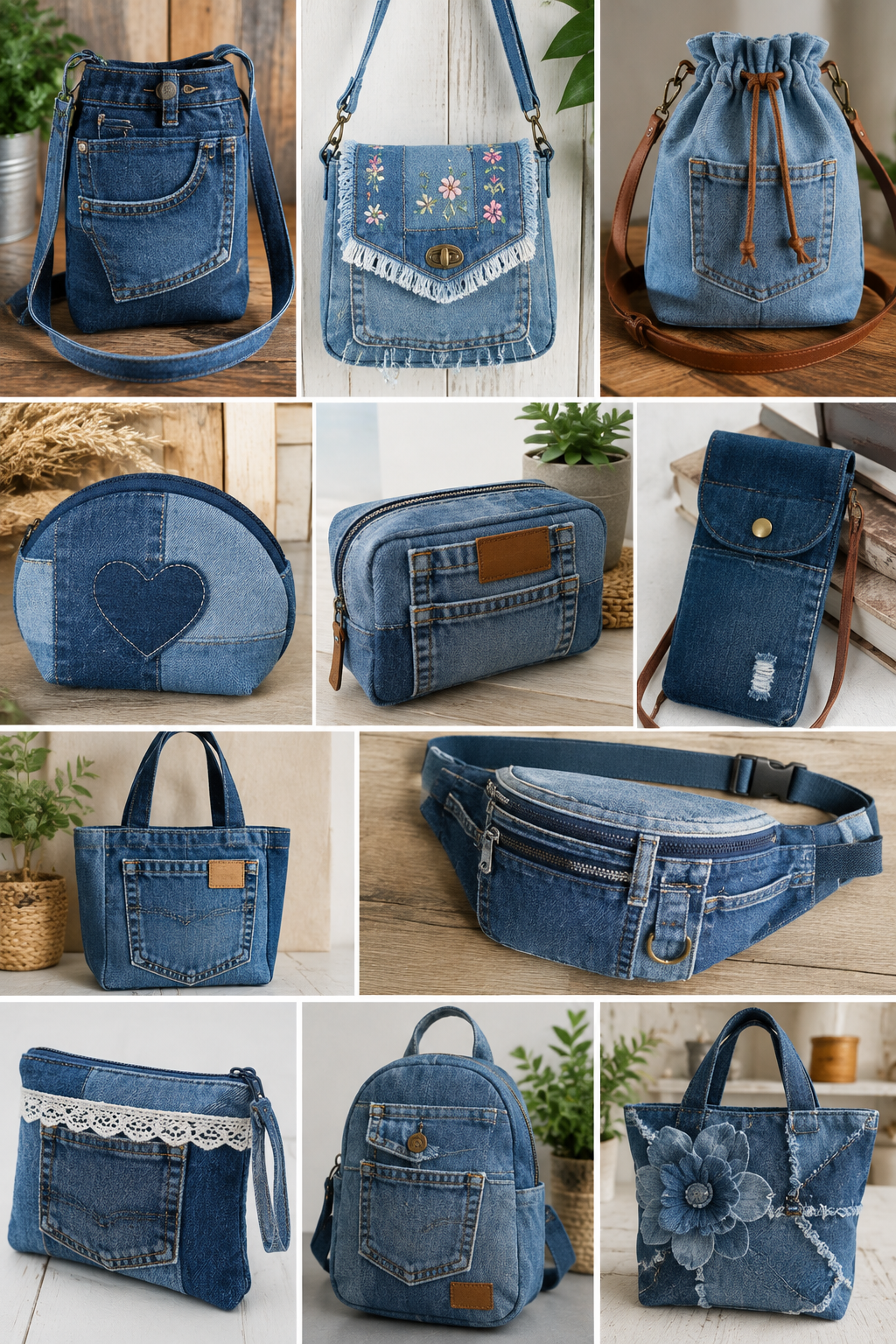 Bolsitos hechos con jeans: Ideas fáciles y originales Bolsitos hechos con jeans: Ideas fáciles y originales bolsitos hechos con jeans 4