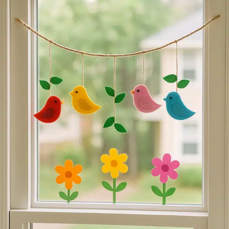 bonita decoracion de ventana