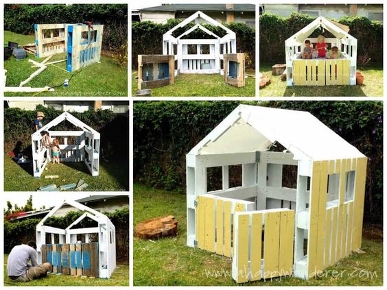 casitas para ninos hechas con palets de madera 10