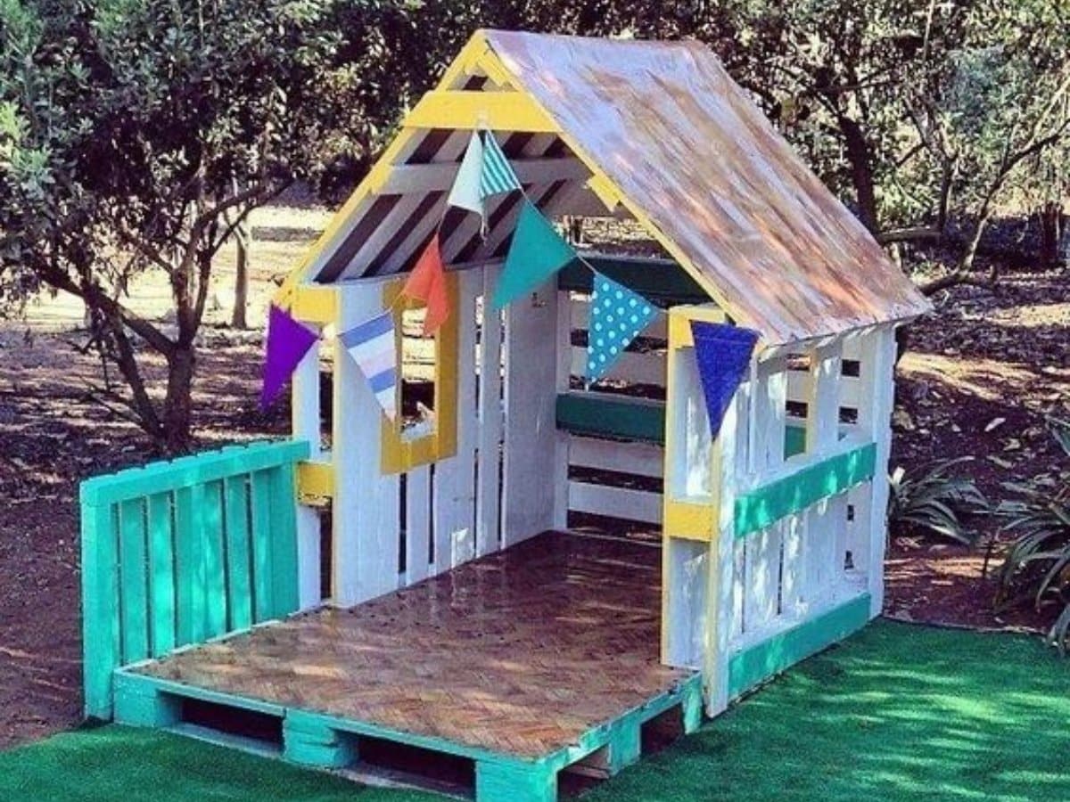 casitas para ninos hechas con palets de madera 11