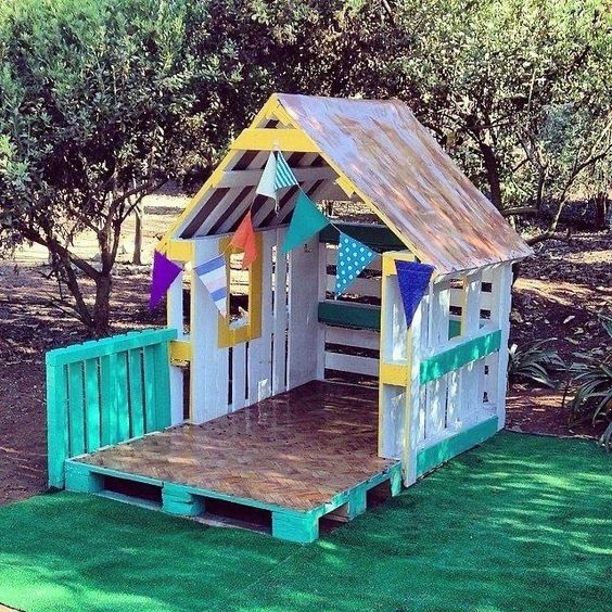 casitas para ninos hechas con palets de madera