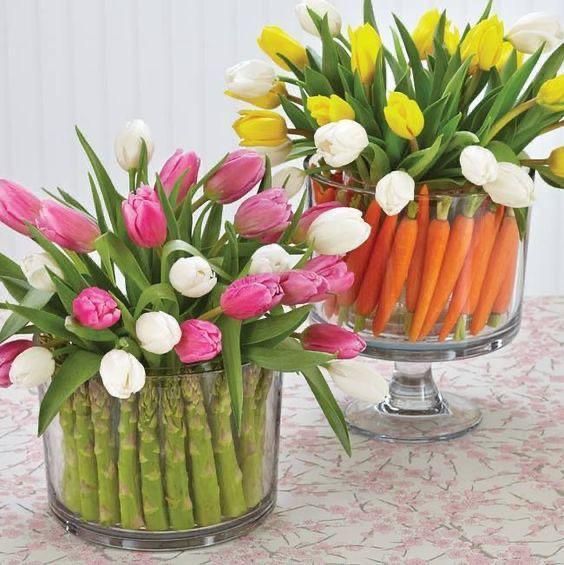 centros de mesa de pascua con zanahorias 34