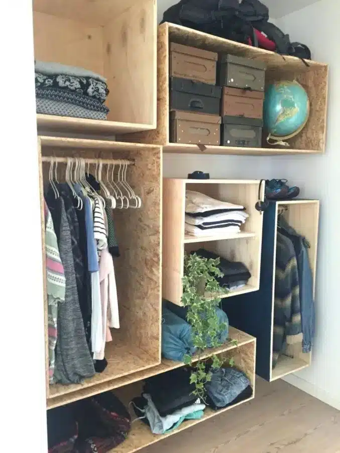 closets que puedes hacer con madera reciclada 1