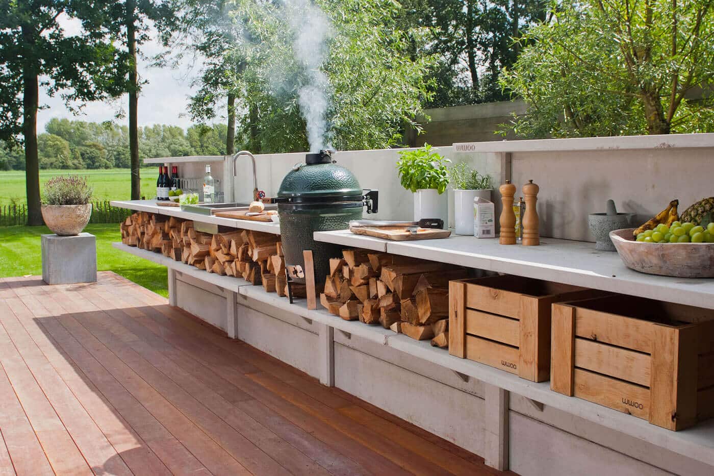 25+ Ideas Geniales para las Cocinas al Aire Libre