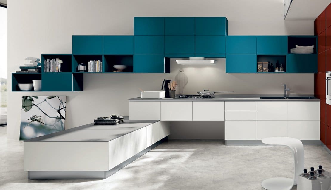 cocinas modernas colorido scavolini