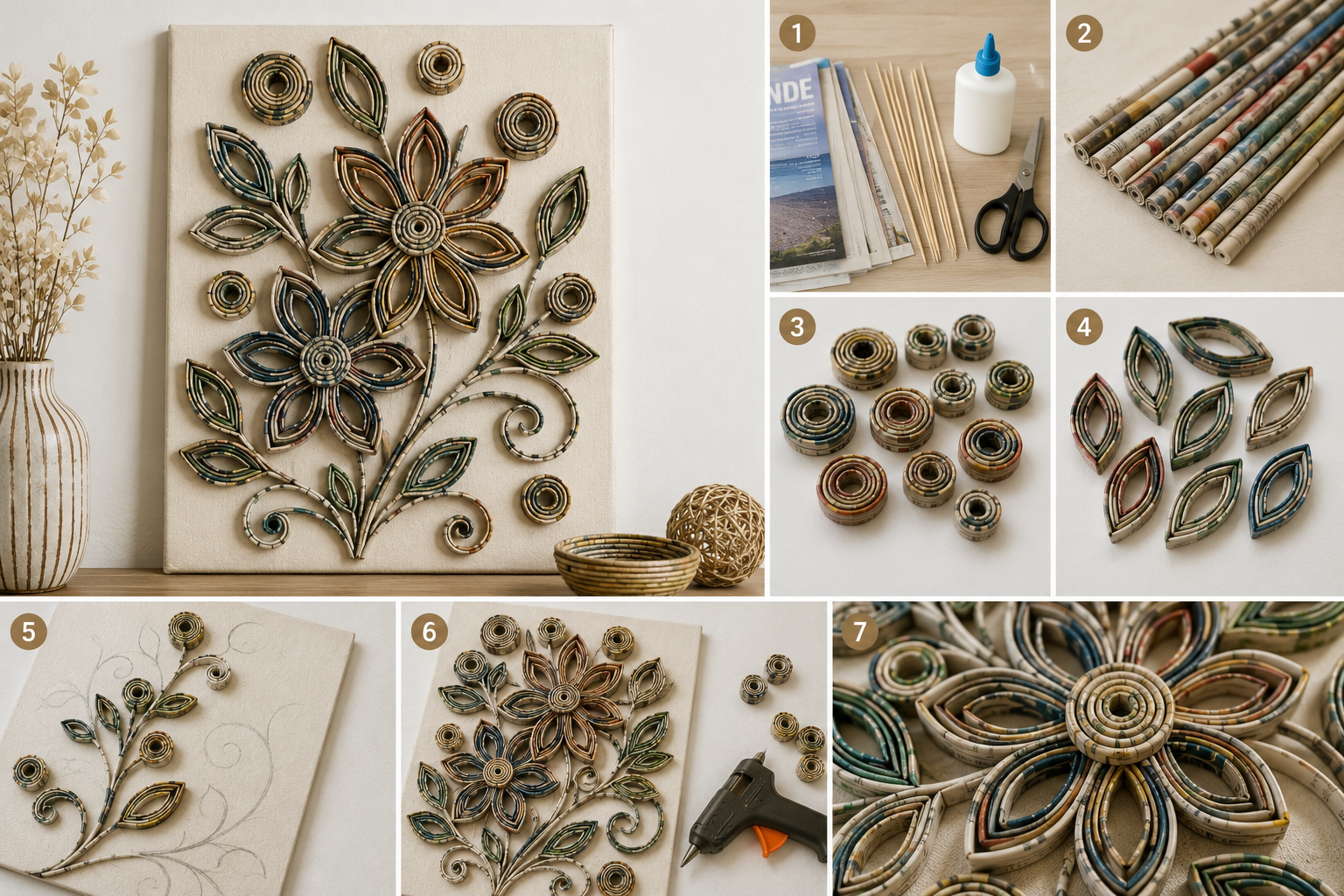 Cómo crear arreglos decorativos con tubos de papel paso a paso Cómo crear arreglos decorativos con tubos de papel paso a paso como crear arreglos decorativos con tubos de papel 8