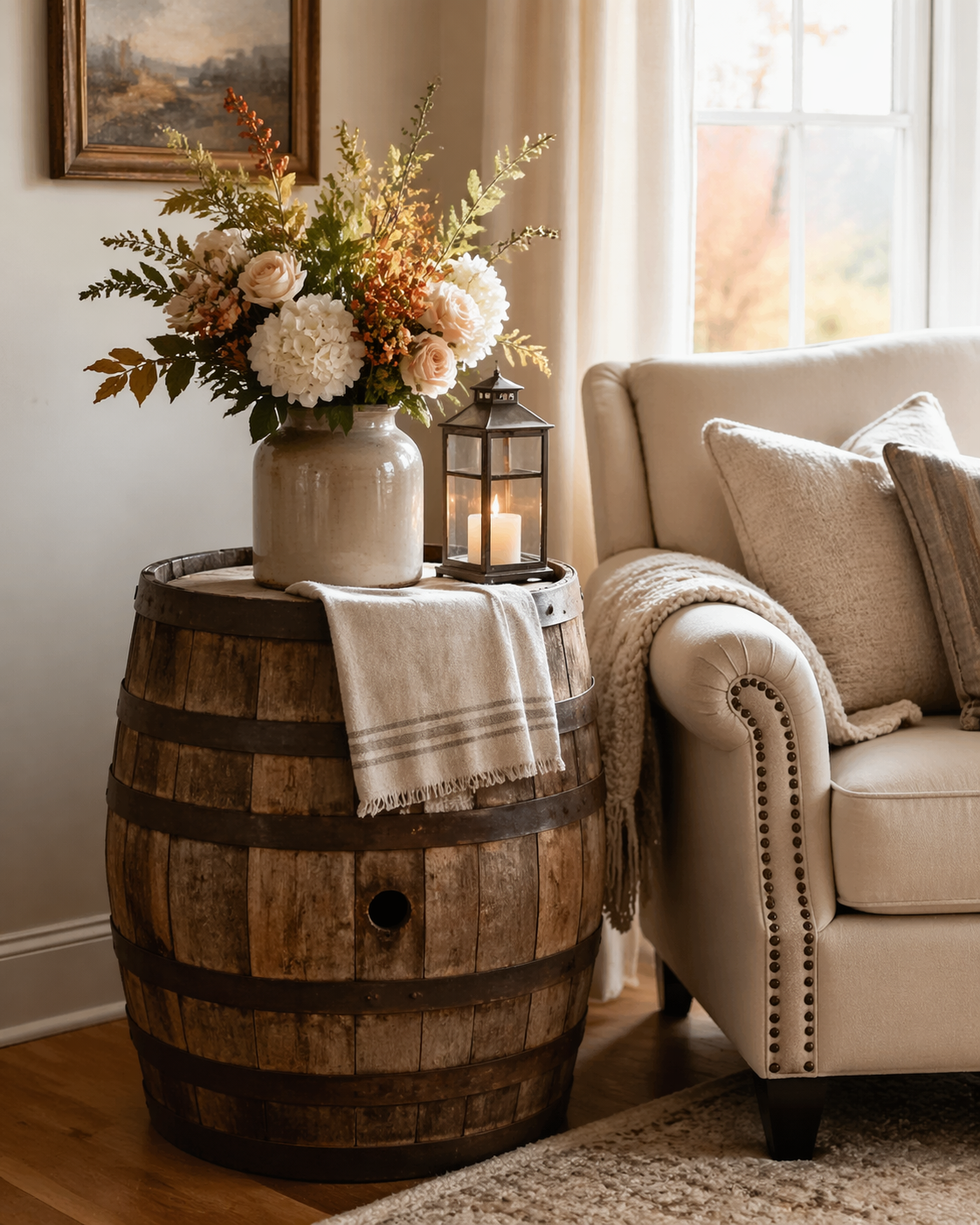 Cómo decorar un barril: ideas creativas para cualquier espacio Cómo decorar un barril: ideas creativas para cualquier espacio como decorar un barril ideas 1