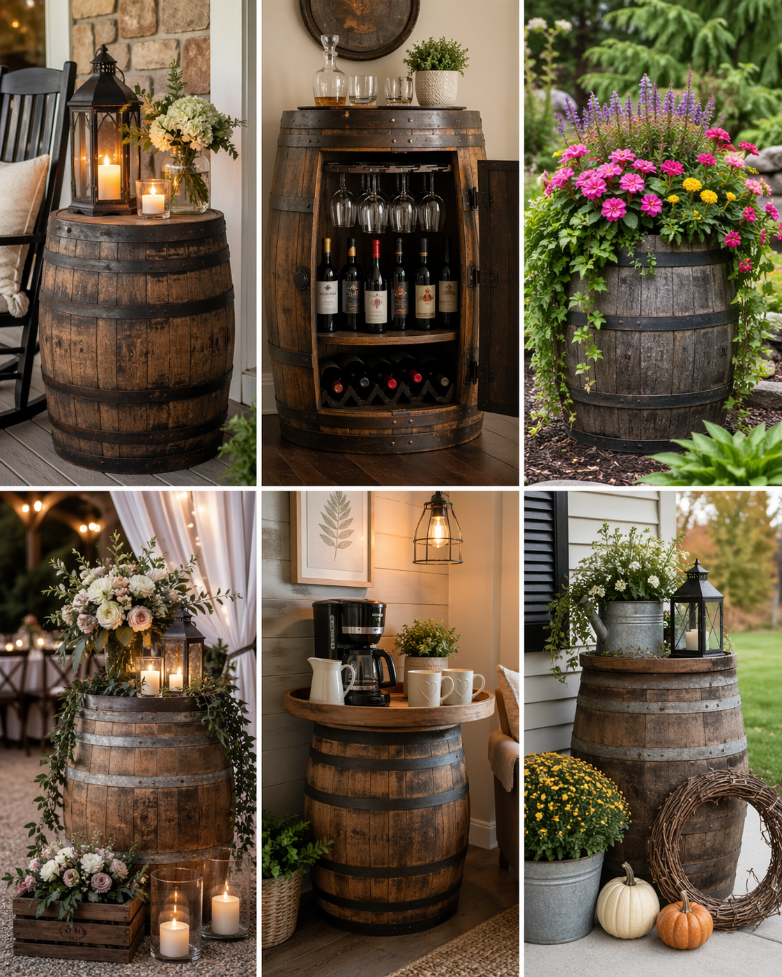 Cómo decorar un barril: ideas creativas para cualquier espacio Cómo decorar un barril: ideas creativas para cualquier espacio como decorar un barril ideas 10