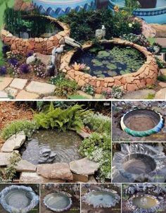 como hacer un estanque para el jardin 2