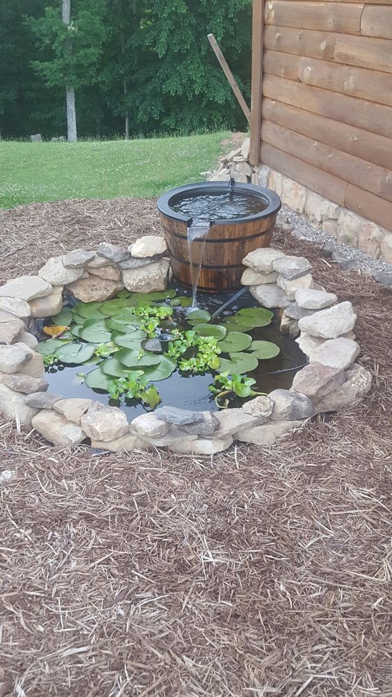 como hacer un estanque para el jardin 4
