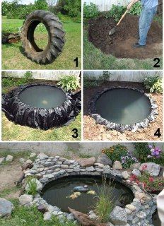 como hacer un estanque para el jardin 9