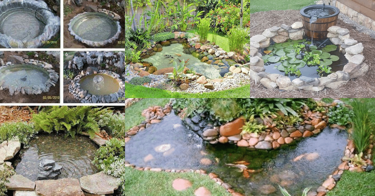 como hacer un estanque para el jardin