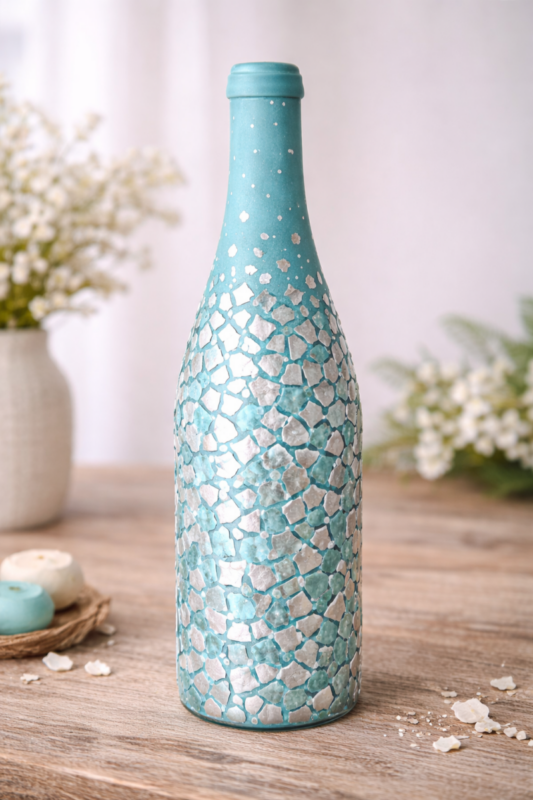 Cómo usar cáscaras de huevo para decorar botellas como usar cascaras de huevo para decorar botellas 4 scaled