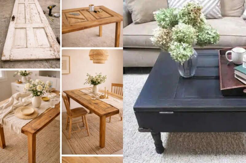 Hazlo tú mismo: Convierte una puerta en una mesa convierte una puerta vieja en una mesa