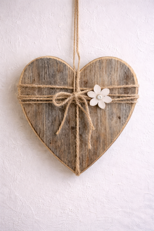 Corazones de madera decorados: ideas artesanales que llenan de alma cualquier espacio corazones de madera decorados 1 scaled