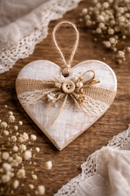 Corazones de madera decorados: ideas artesanales que llenan de alma cualquier espacio corazones de madera decorados 5 scaled