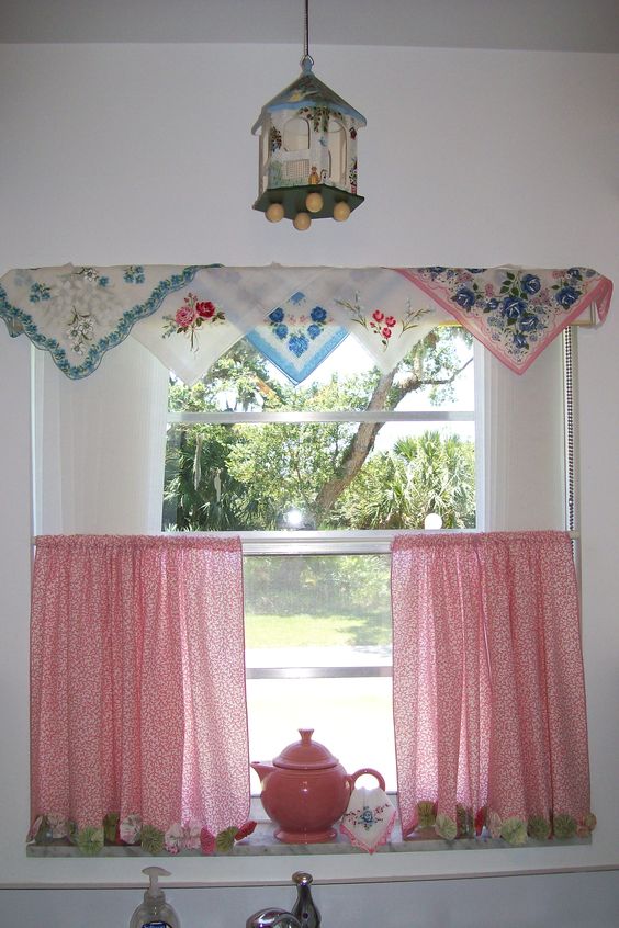 cortinas elegantes hechas con bufandas 3