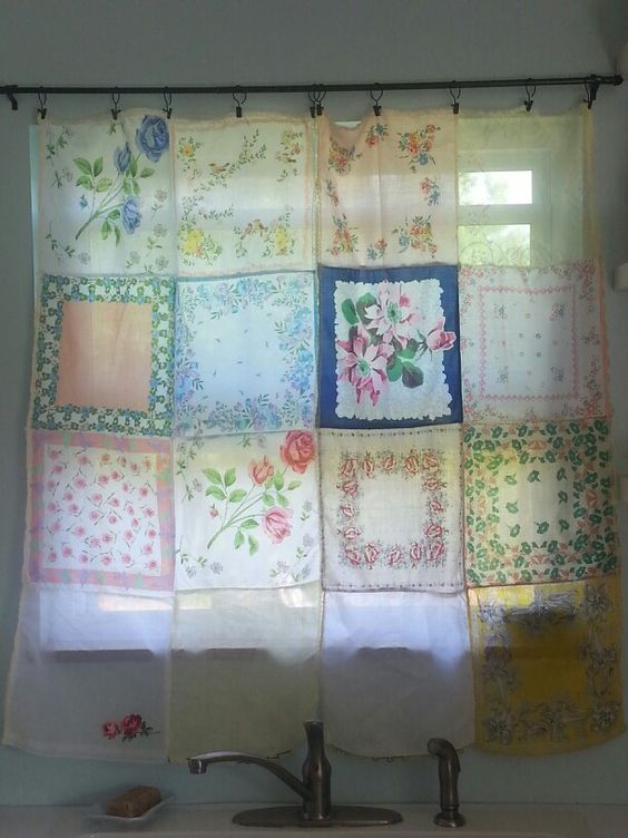 cortinas elegantes hechas con bufandas 6