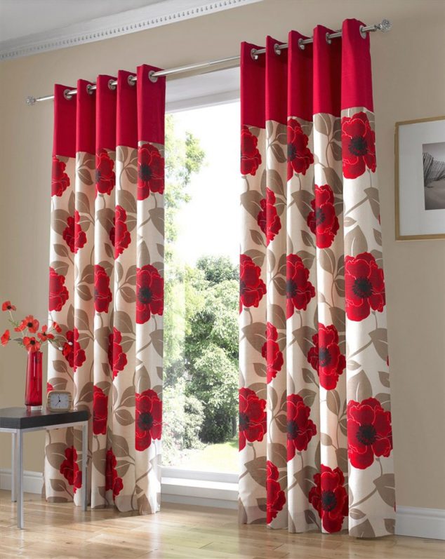 cortinas florales 1