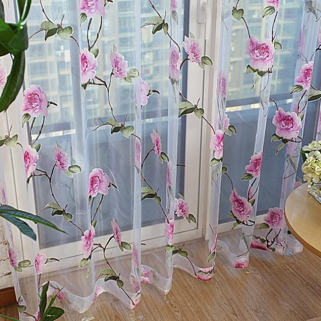 cortinas florales 12