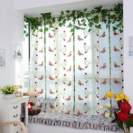 cortinas florales 17