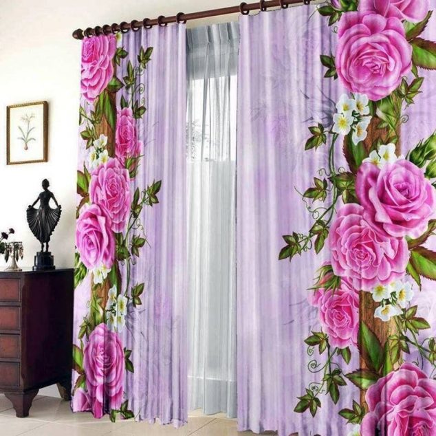 cortinas florales 4
