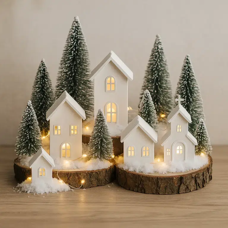 crea y decora tu propio pueblo de navidad 7 1