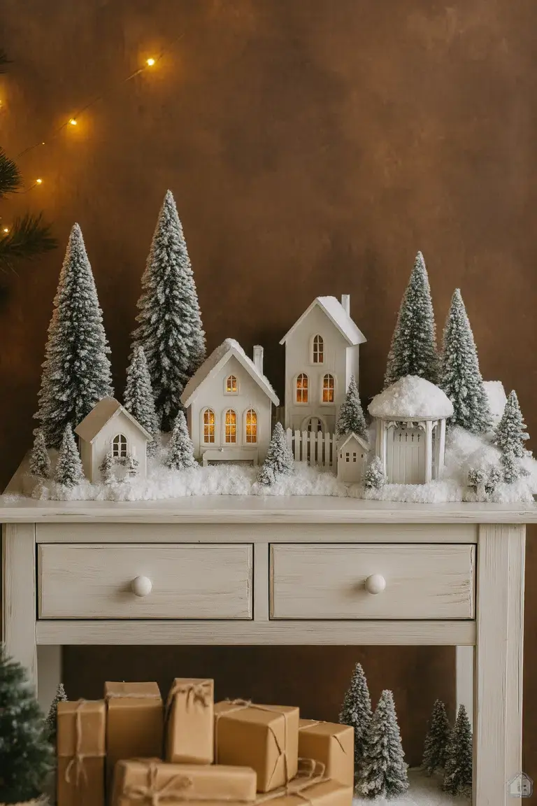 crea y decora tu propio pueblo de navidad