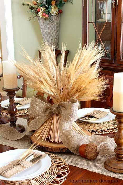decoracion creativa con trigo seco 1