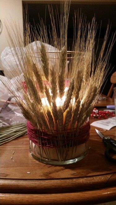 decoracion creativa con trigo seco 3
