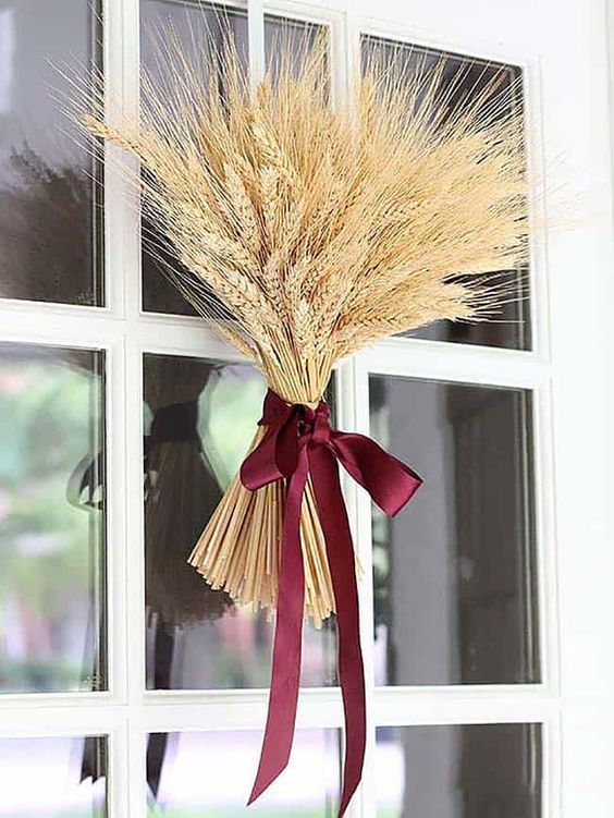 decoracion creativa con trigo seco 5
