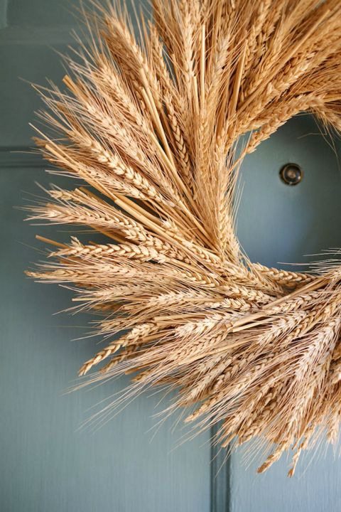 decoracion creativa con trigo seco