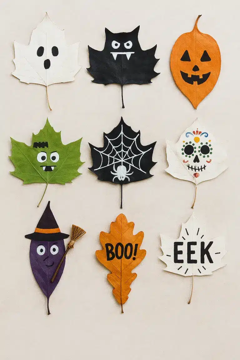 Decorar con hojas: Ideas geniales para Halloween decoracion creativa de halloween con hojas 4