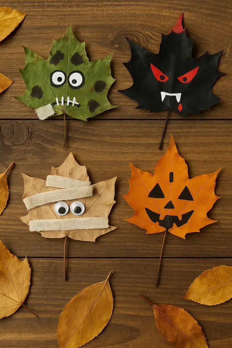 Decorar con hojas: Ideas geniales para Halloween decoracion creativa de halloween con hojas