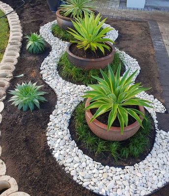 decoracion de jardines con piedras naturales 2